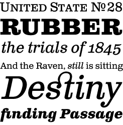 Clarendon Text font sample