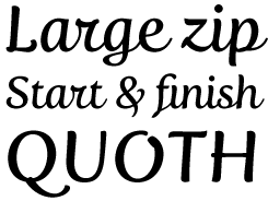 Fertigo Pro Script font sample