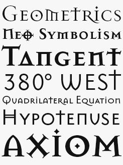 Mason font sample