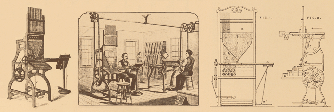 Illustrations from Berndal's brochure about the Kastenbein machine