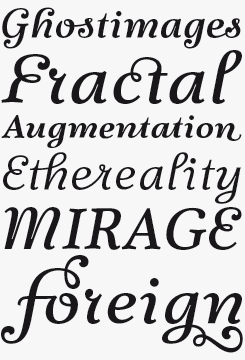 Fidelia Script font sample