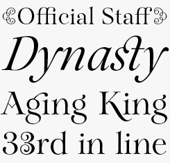 Aria Pro font sample