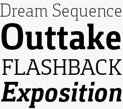 Foral Pro font sample