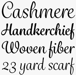Grafolita Script font sample