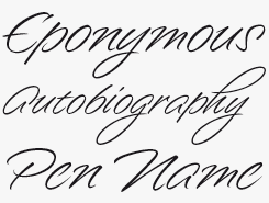 Enchanted font sample