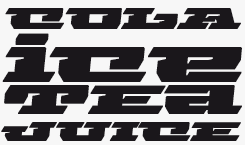 Wasabi Turbo font sample