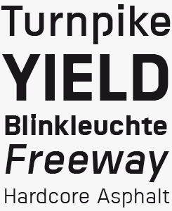 PTL Vielzweck font sample