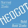 Neogot font flag