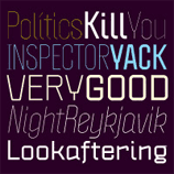 Politica font sample
