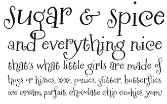Hen Party Serif Font Muster