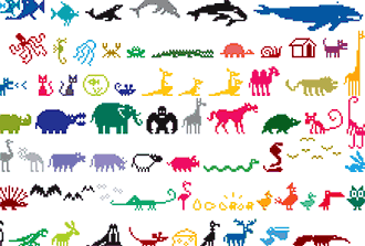 Pixel Zoo font sample