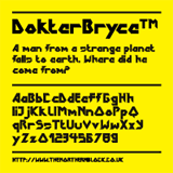 DokterBryce font sample