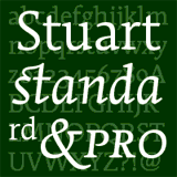 Stuart Pro font sample
