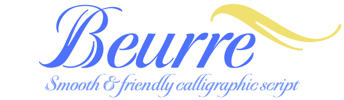 Beurre font sample