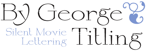 By George Titling font sample