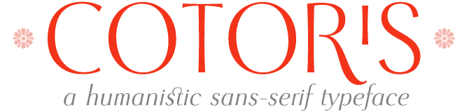 Cotoris font sample