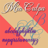 Mea Culpa font flag