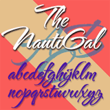 TheNautiGal font flag
