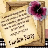 Garden Party font flag