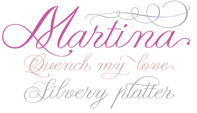 Martina font sample