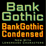 Bank Gothic AS Font Flagge