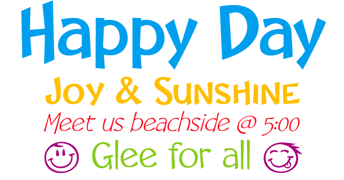 Happy Day font sample