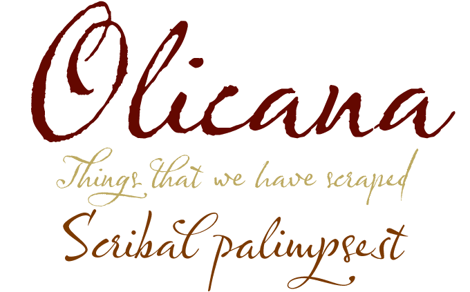 Olicana font sample