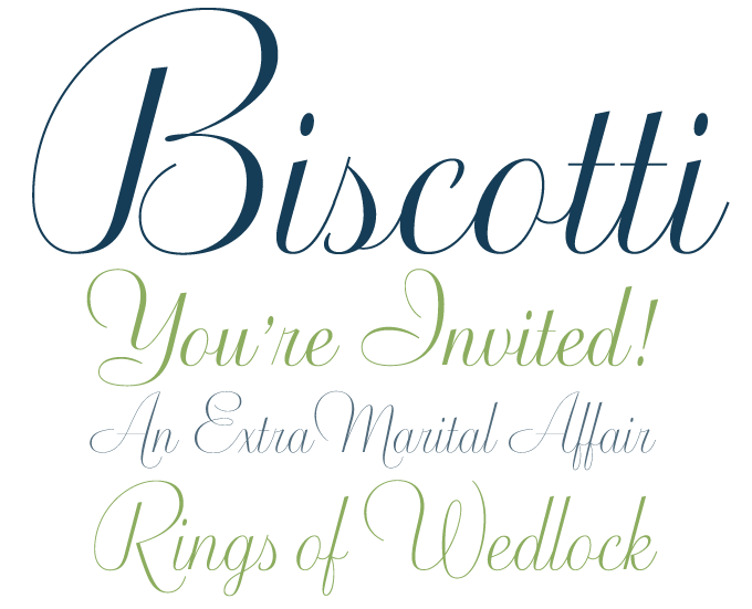 Biscotti font sample
