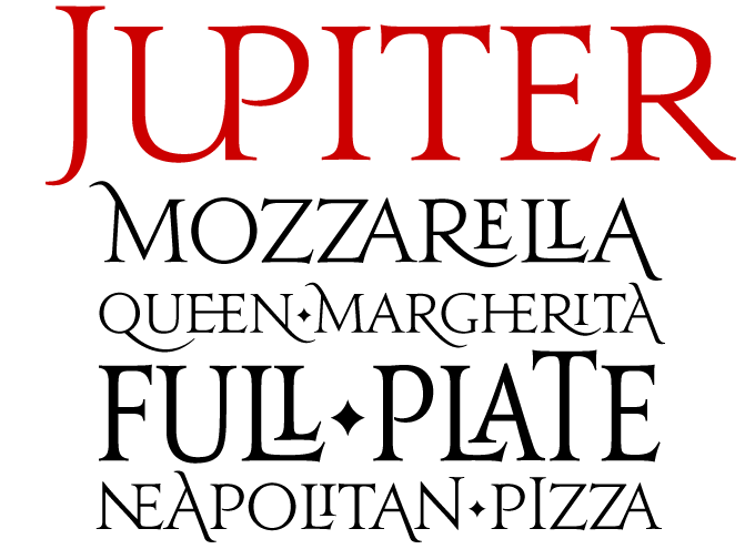 Jupiter font sample