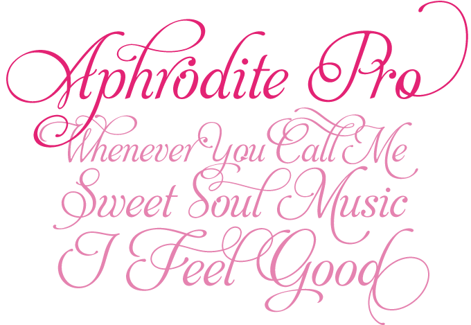 Aphrodite Pro font sample