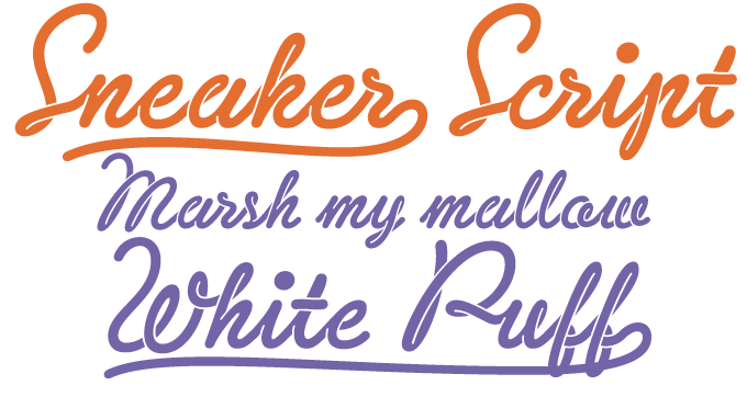 Sneaker Script font sample