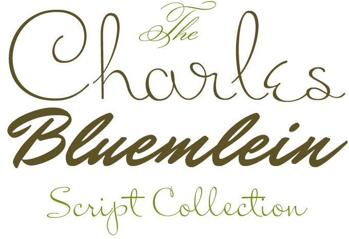 Charles Bluemlein Collection font sample