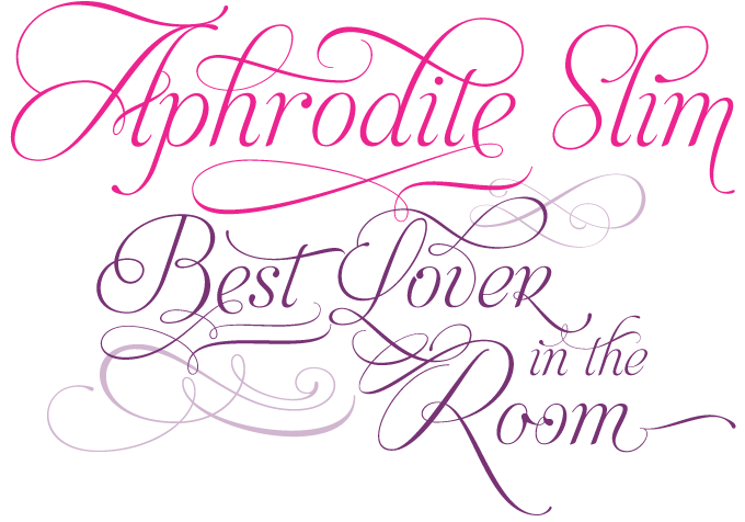 Aphrodite Slim font sample
