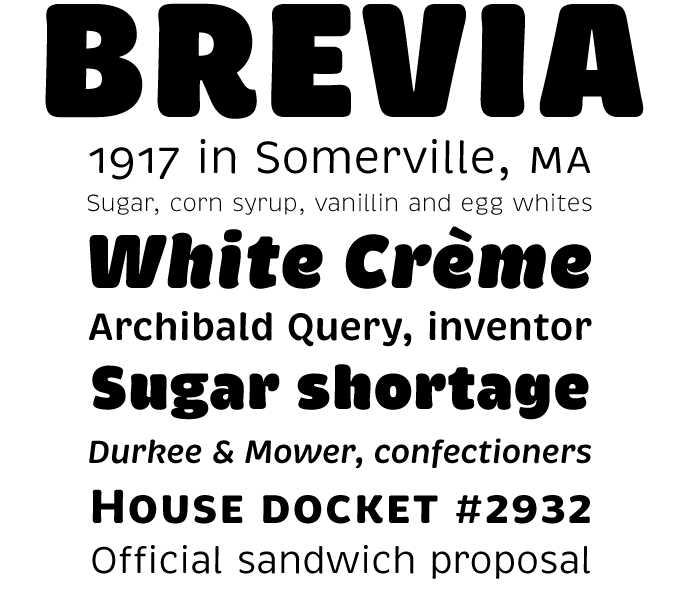 Brevia font sample
