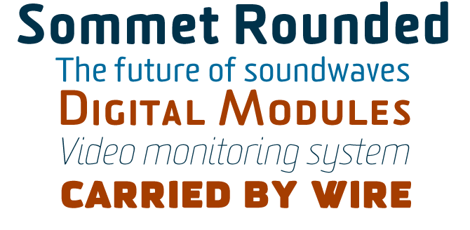 Sommet Rounded font sample