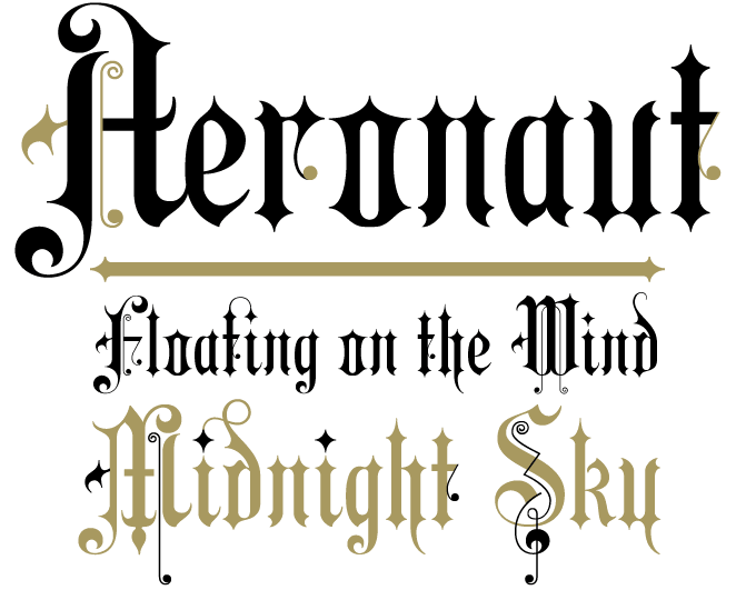 Aeronaut font sample