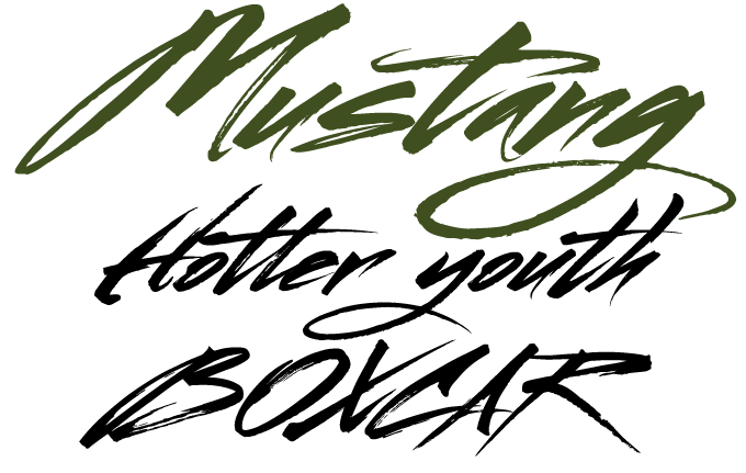 Mustang font sample