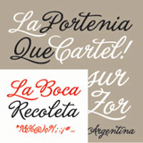 La Portenia font flag