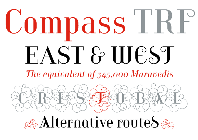 Compass TRF font sample
