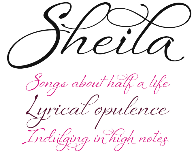 Sheila font sample