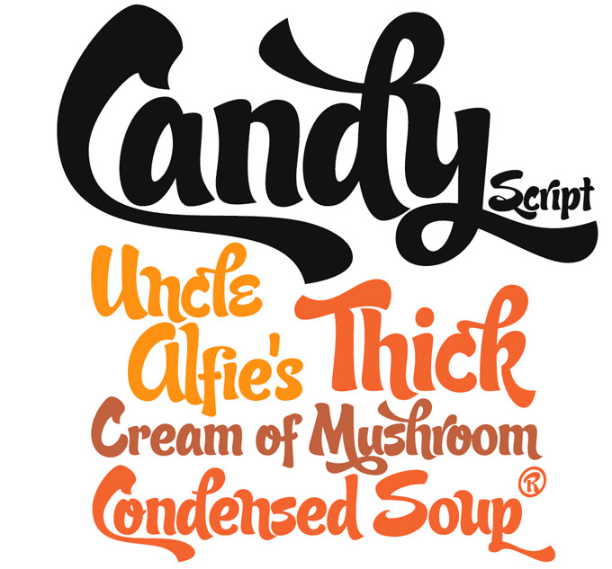 Candy Script font sample