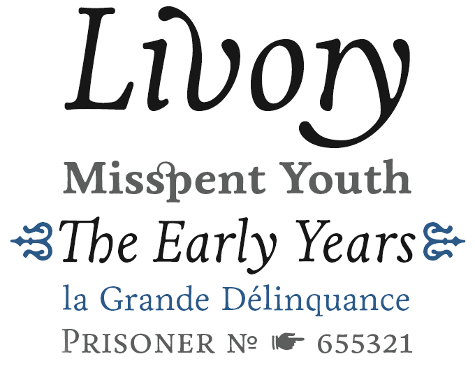 Livory font sample