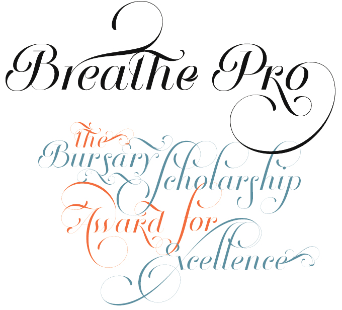 Breathe font sample