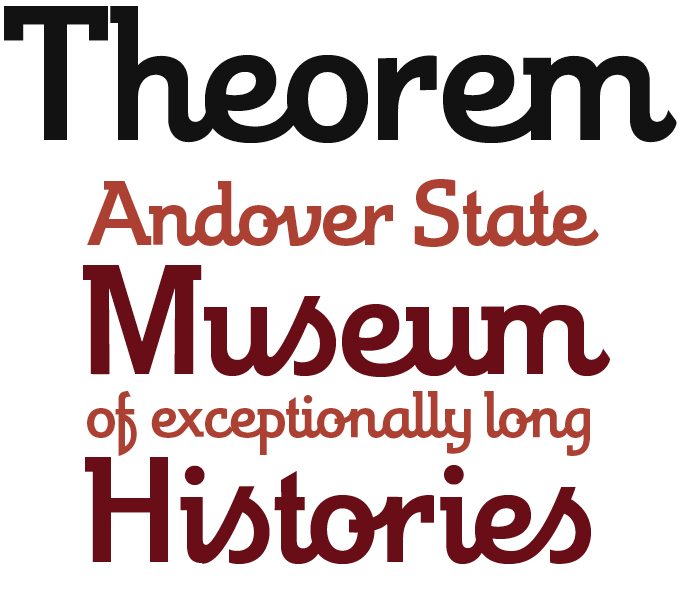 Theorem font sample