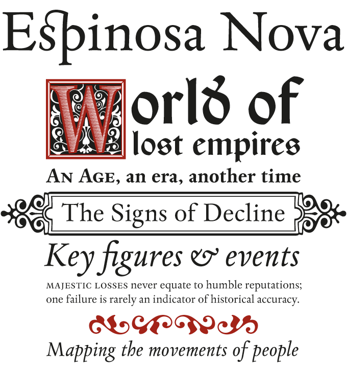 Espinosa font sample