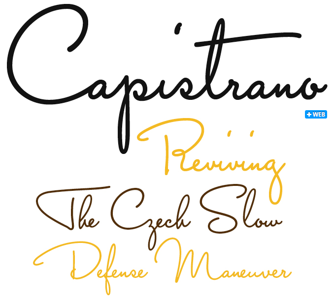 Capistrano font sample