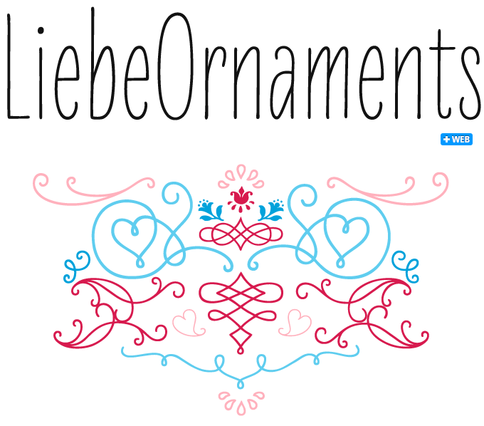 Liebe Ornaments font sample