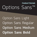 Option Sans font flag