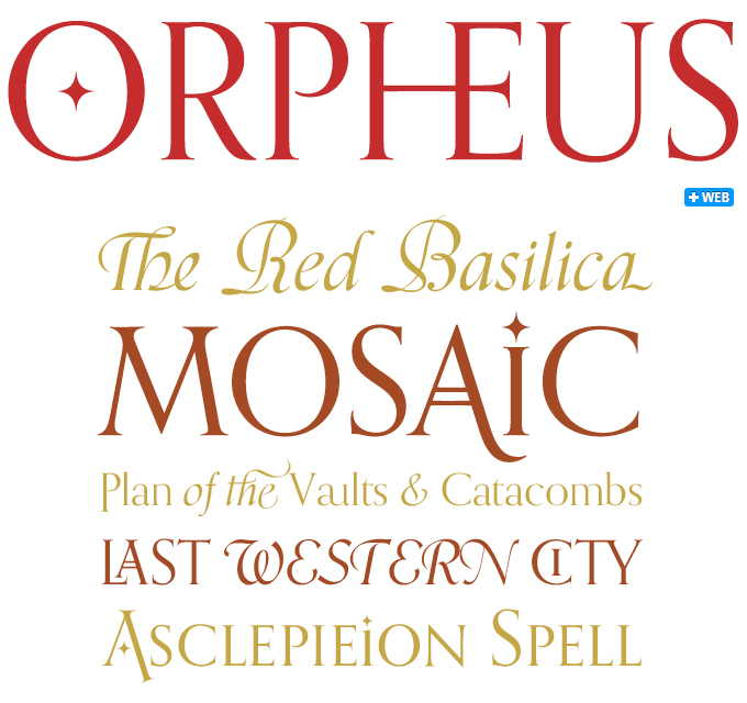 Orpheus Pro font sample