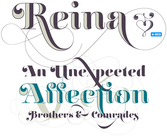 Reina font sample